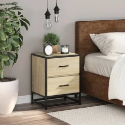 VIDAXL - Table de chevet chêne sonoma 40x31x50 cm bois d’ingénierie