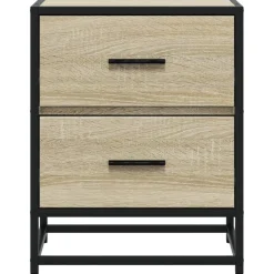 VIDAXL - Table de chevet chêne sonoma 40x31x50 cm bois d’ingénierie