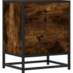 VIDAXL - Table de chevet chêne fumé 40x31x50 cm bois d'ingénierie