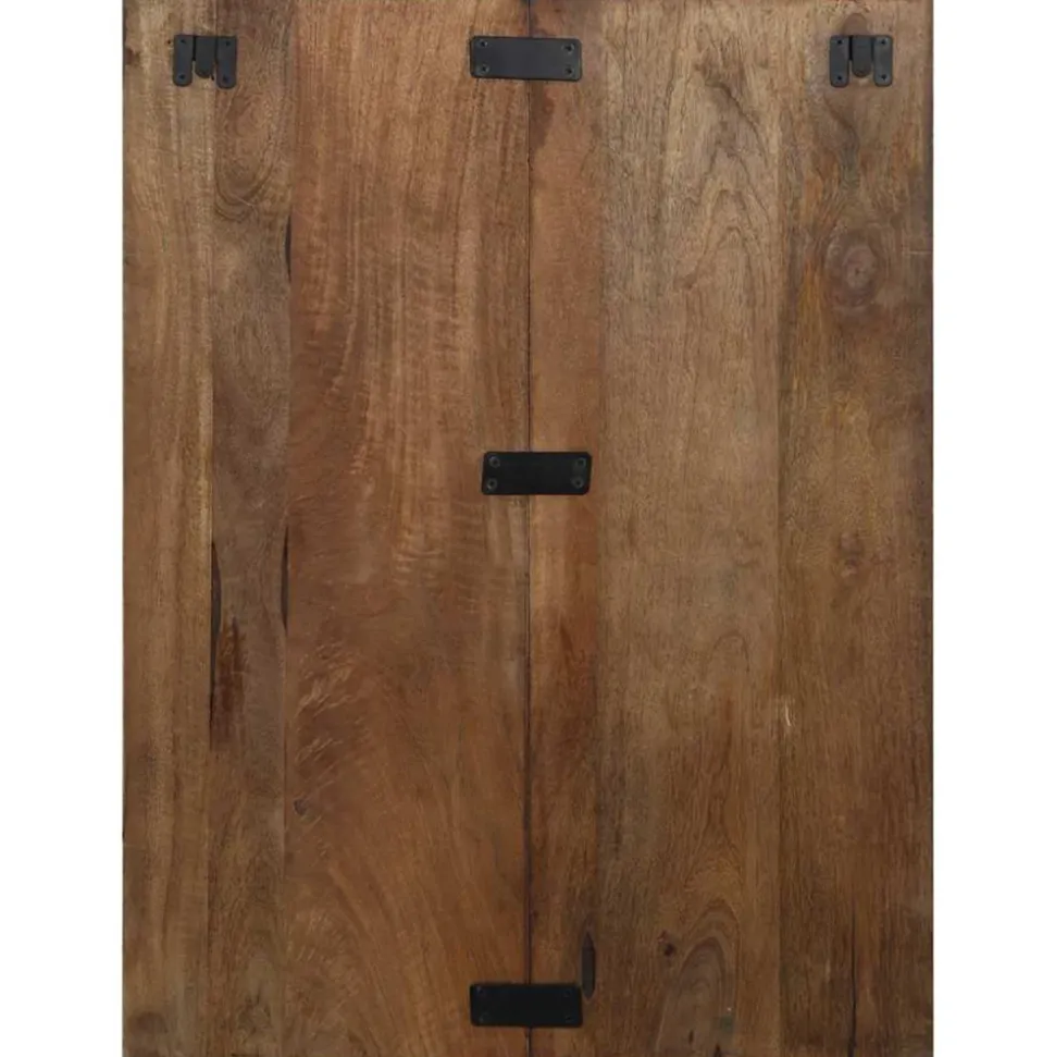 VIDAXL - Table de chevet multicolore 60x32x80 cm bois de récupération