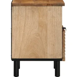 VIDAXL - Table de chevet marron 40x33x46 cm bois de manguier solide