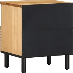 VIDAXL - Table de chevet marron 40x33x46 cm bois de manguier solide