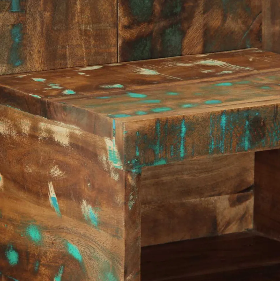 VIDAXL - Table de chevet multicolore 50x27x50 cm bois de récupération