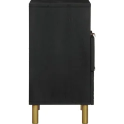 VIDAXL - Table de chevet noir 50x33x62 cm bois d'ingénierie