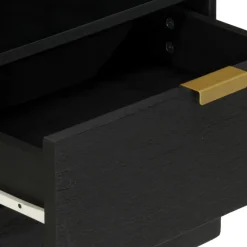 VIDAXL - Table de chevet noir 50x33x62 cm bois d'ingénierie