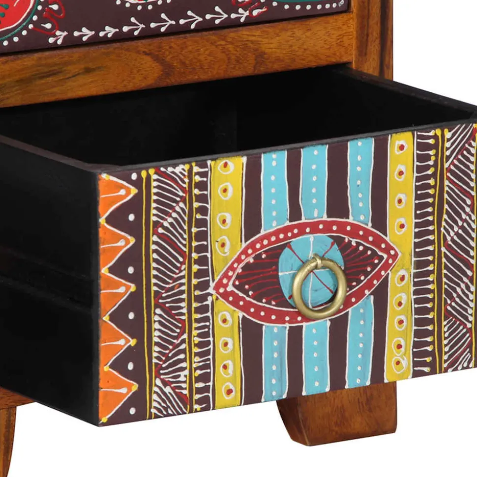 VIDAXL - Table de chevet 35x35x45 cm bois d acacia massif