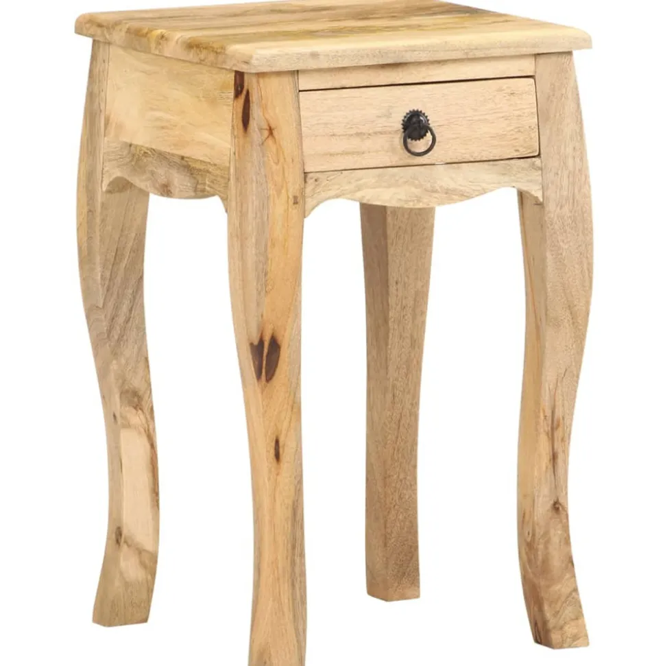 VIDAXL - Table de chevet 28x28x46 cm bois de manguier massif
