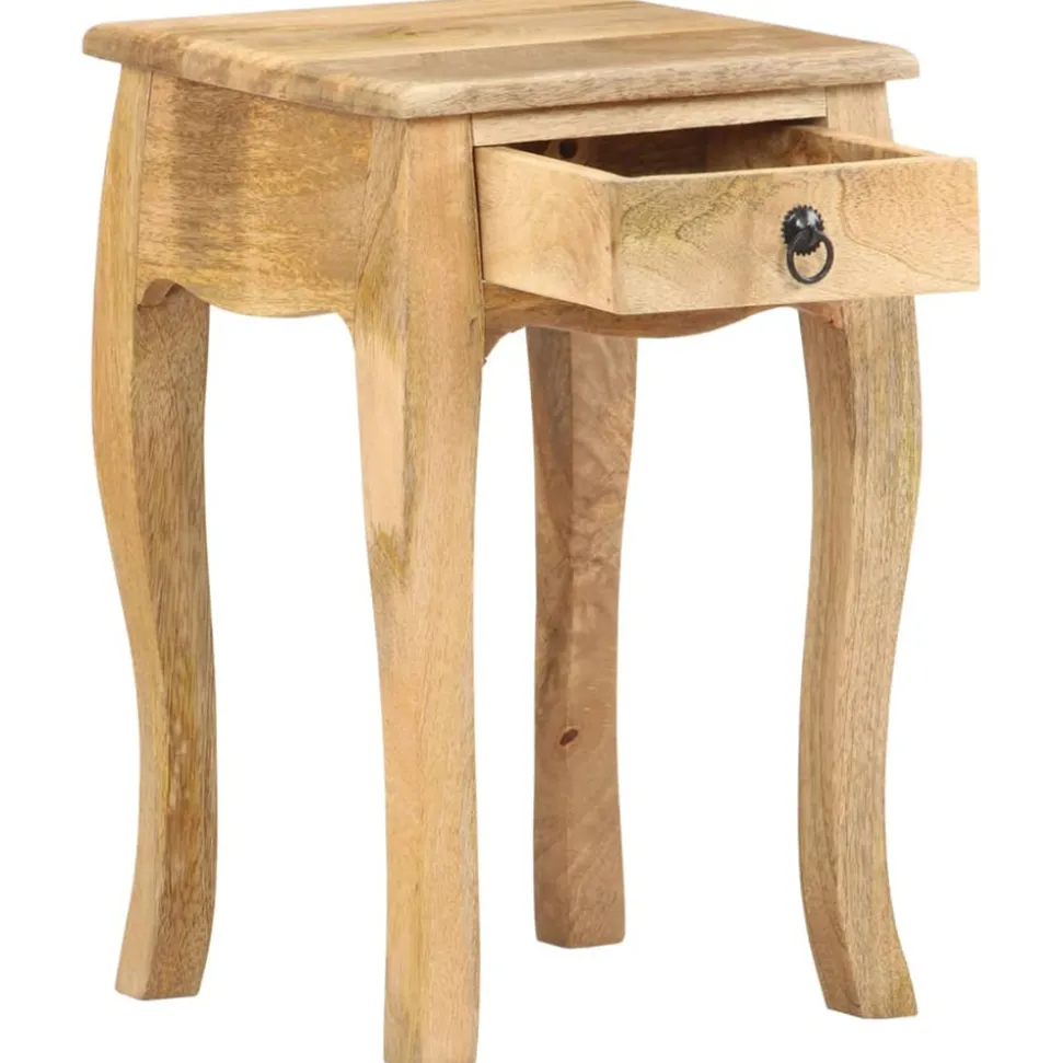 VIDAXL - Table de chevet 28x28x46 cm bois de manguier massif