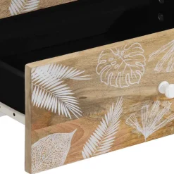 VIDAXL - Table de chevet 50x33x60 cm bois de manguier massif