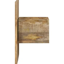 VIDAXL - Table de chevet 50x27x50 cm bois massif de manguier brut