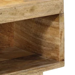 VIDAXL - Table de chevet 50x27x50 cm bois massif de manguier brut
