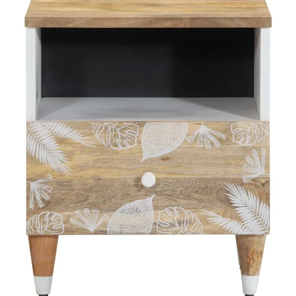 VIDAXL - Table de chevet 40x33x46 cm bois de manguier solide