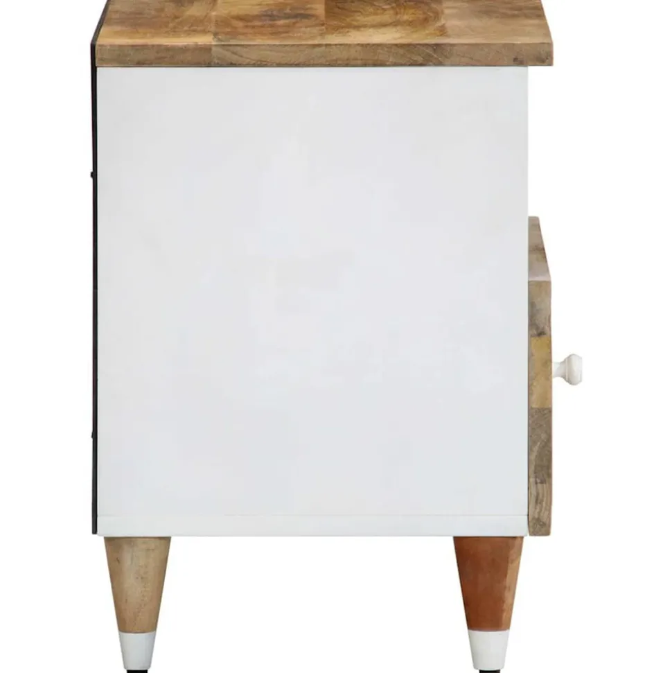 VIDAXL - Table de chevet 40x33x46 cm bois de manguier solide