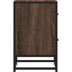 VIDAXL - Tables de chevet 2 pcs chêne marron 40x31x50 cm bois ingénierie