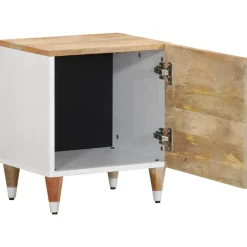 VIDAXL - Tables de chevet 2 pcs 40x33,5x46 cm bois de manguier solide