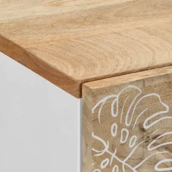 VIDAXL - Tables de chevet 2 pcs 40x33,5x46 cm bois de manguier solide