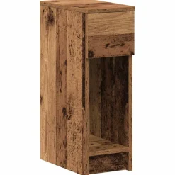 VIDAXL - Tables de chevet avec tiroir 2 pcs vieux bois 20x36x60 cm