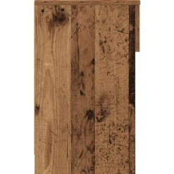 VIDAXL - Tables de chevet avec tiroir 2 pcs vieux bois 20x36x60 cm