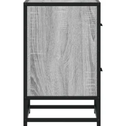 VIDAXL - Tables de chevet 2 pcs sonoma gris 40x31x50 cm bois ingénierie