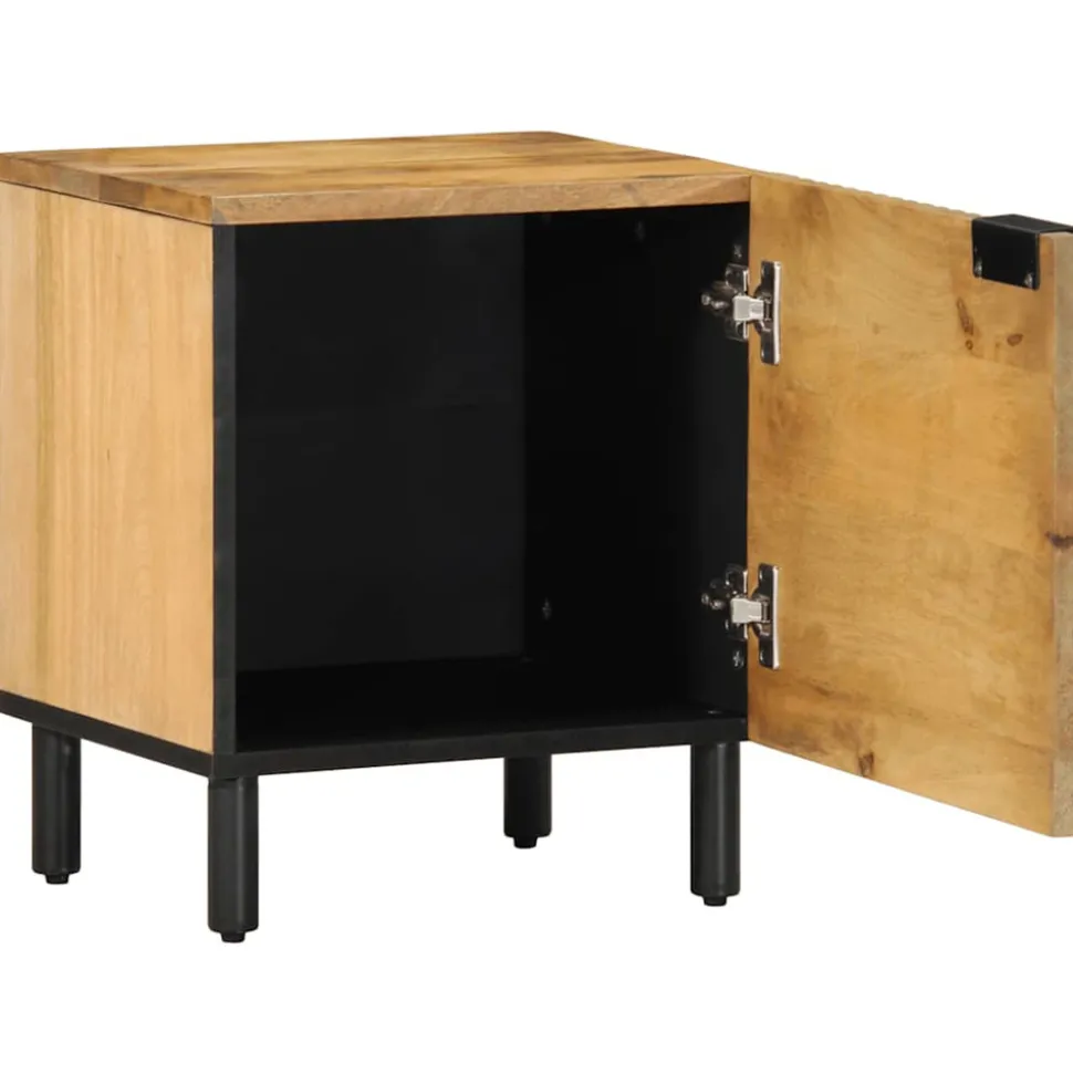 VIDAXL - Tables de chevet 2 pcs 40x33x46 cm bois de manguier solide