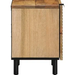 VIDAXL - Tables de chevet 2 pcs 40x33x46 cm bois de manguier solide