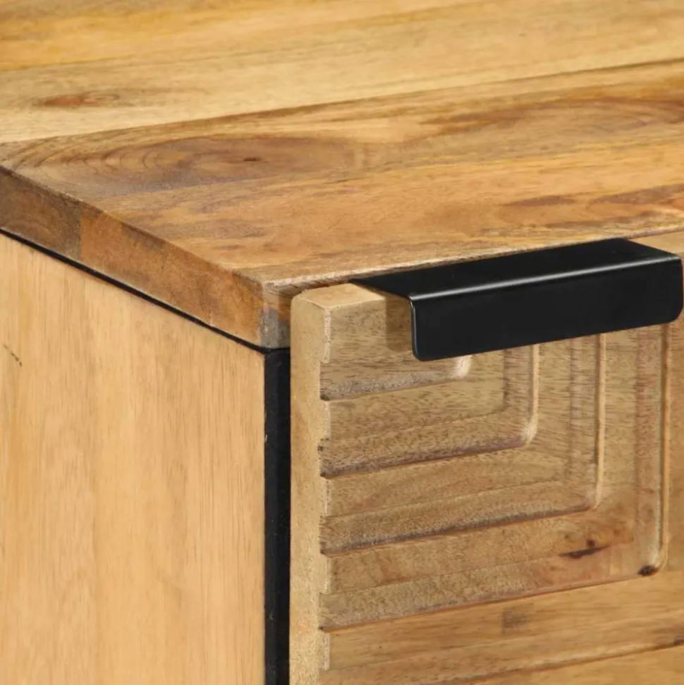 VIDAXL - Tables de chevet 2 pcs 40x33x46 cm bois de manguier solide