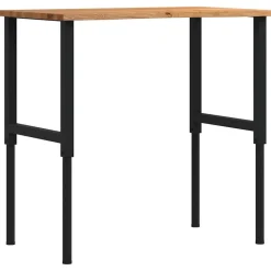 VIDAXL - Établi marron clair 100x60x(71,5-98) cm bois de chêne massif