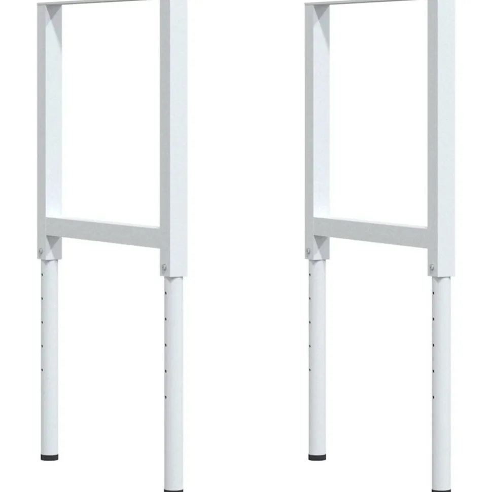 VIDAXL - Établi marron foncé 80x60x(71,5-98) cm bois de chêne massif