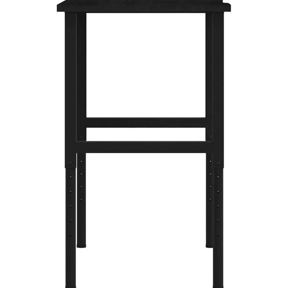 VIDAXL - Établi marron foncé 100x60x(71,5-98) cm bois de chêne massif