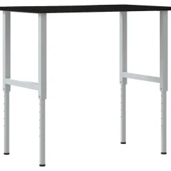 VIDAXL - Établi marron foncé 100x60x(71,5-98) cm bois de chêne massif