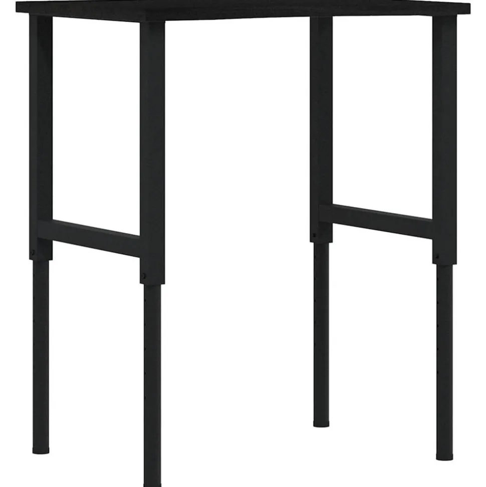 VIDAXL - Établi marron foncé 80x60x(71,5-98) cm bois de chêne massif