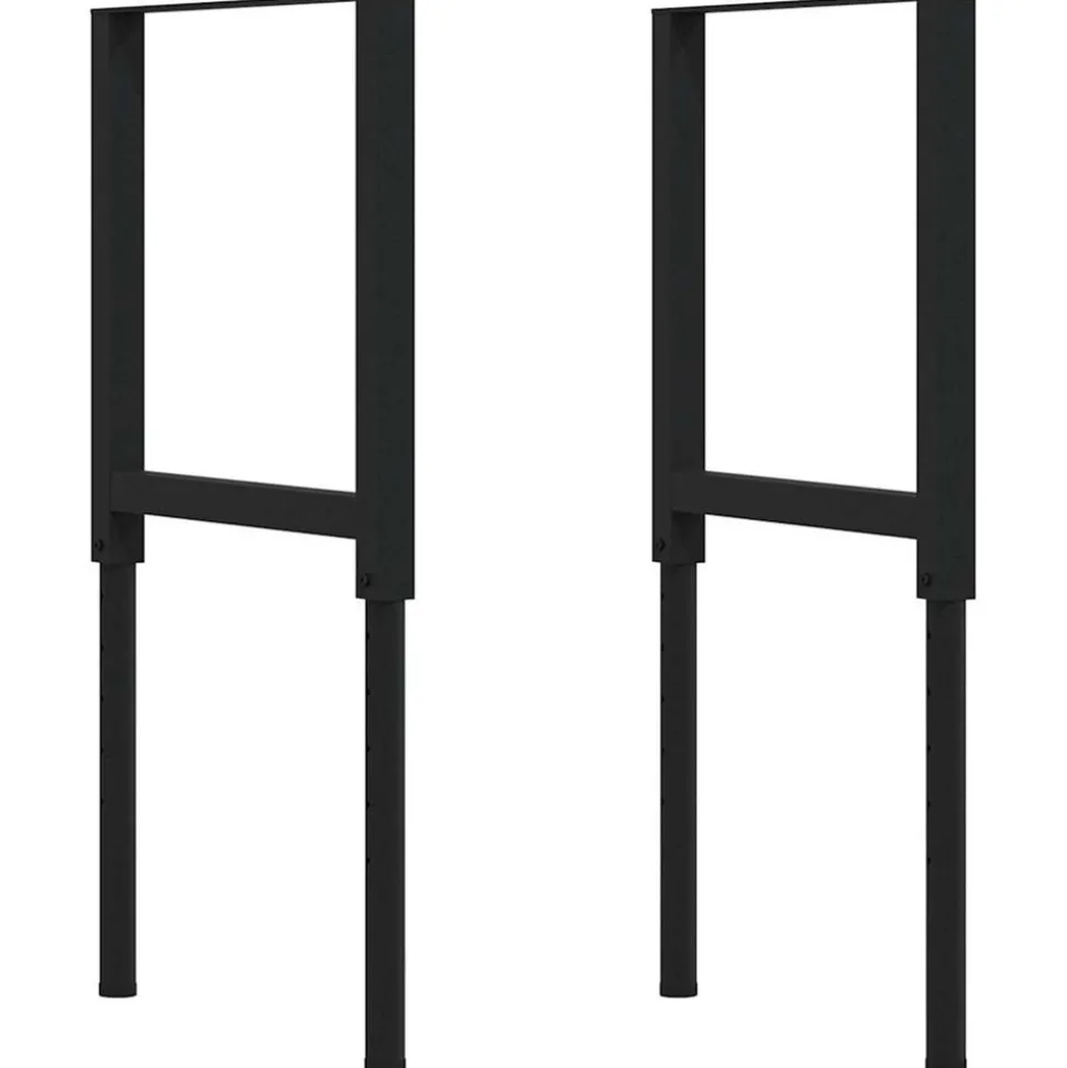 VIDAXL - Établi marron foncé 80x60x(71,5-98) cm bois de chêne massif
