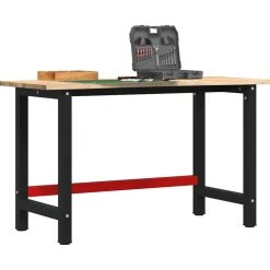 VIDAXL - Établi 140x60x81,5 cm bois de chêne massif