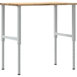 VIDAXL - Établi 100x60x(71,5-98) cm bois de chêne massif