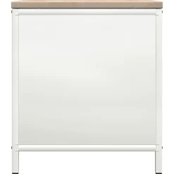 VIDAXL - Étagère à bois de chauffage avec plateau en bois blanc