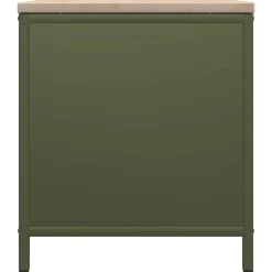 VIDAXL - Étagère à bois de chauffage avec plateau en bois vert olive