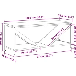 VIDAXL - Étagère à bois de chauffage avec plateau en bois vert olive