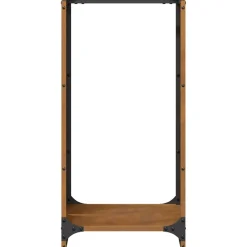 VIDAXL - Étagère à bois 40x30x80 cm acier résistant aux intempéries
