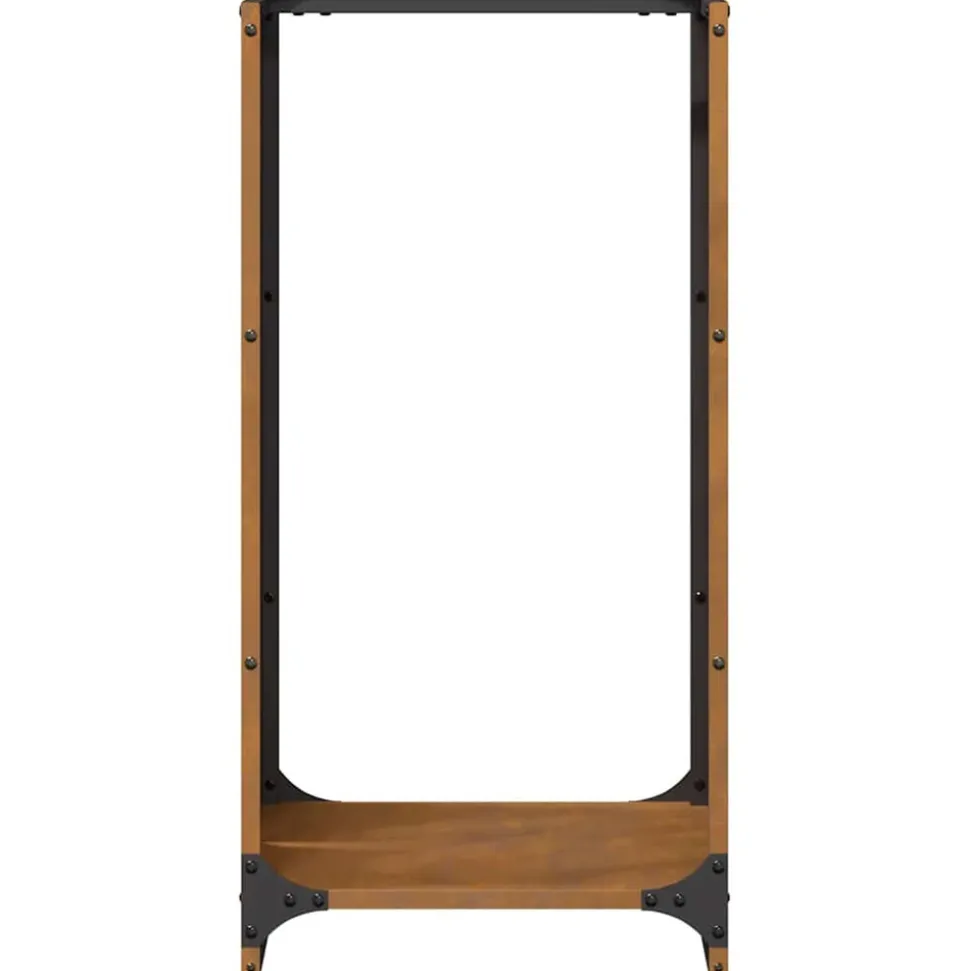 VIDAXL - Étagère à bois 40x30x80 cm acier résistant aux intempéries