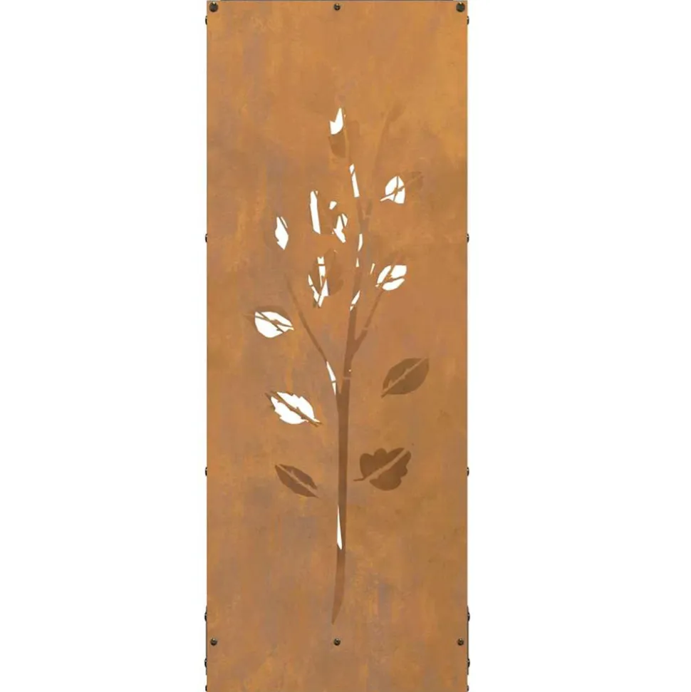 VIDAXL - Étagère à bois 40x30x80 cm acier résistant aux intempéries