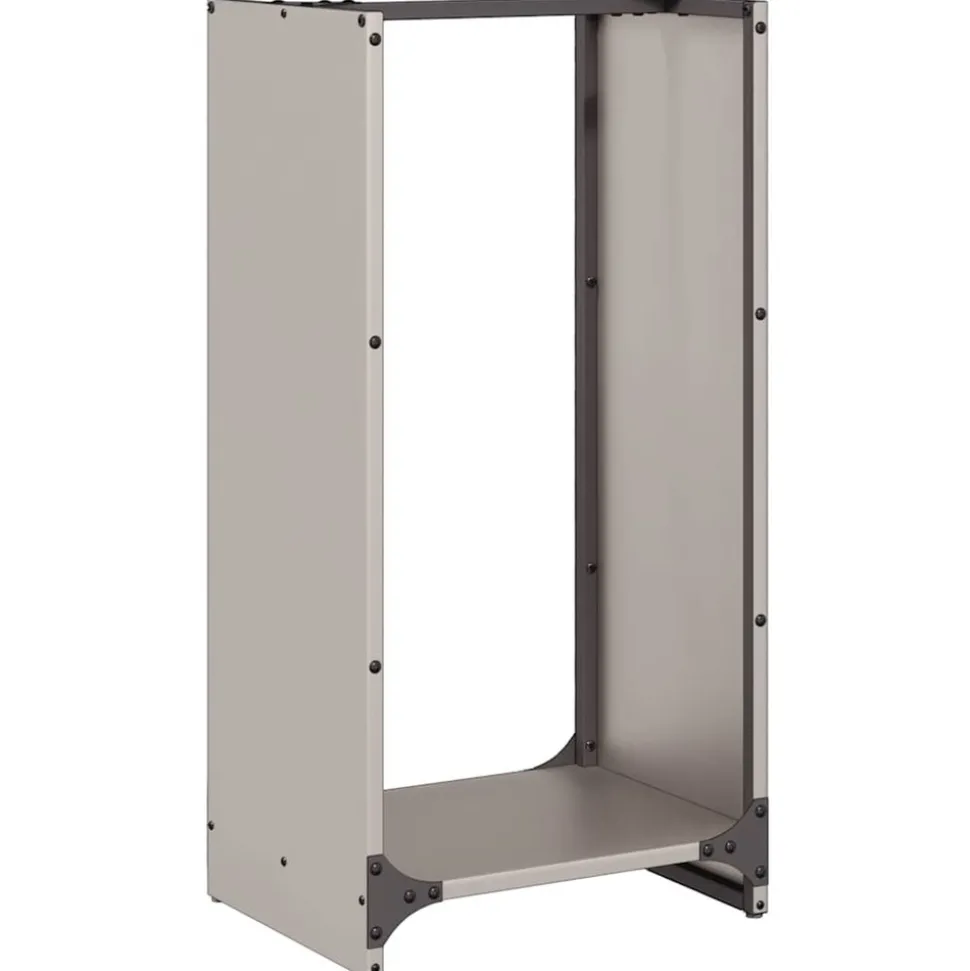 VIDAXL - Étagère à bois 40x30x80 cm acier résistant aux intempéries