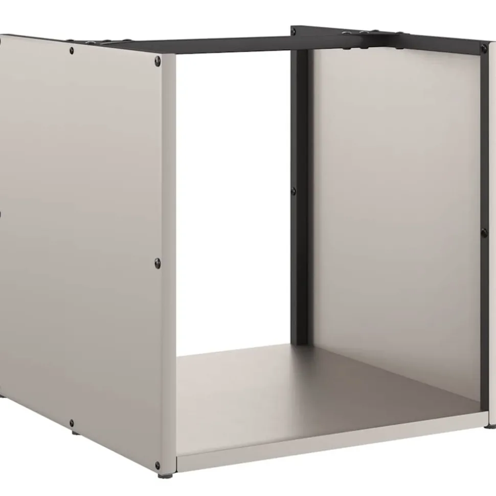 VIDAXL - Étagère à bois 40x40x40 cm acier résistant aux intempéries