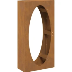 VIDAXL - Étagère à bois 50x23x100 cm acier résistant aux intempéries