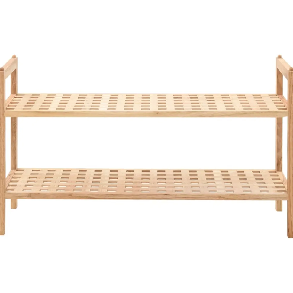 VIDAXL - Étagère à chaussures bois de noyer massif 69 x 26 x 40 cm