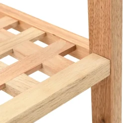 VIDAXL - Étagère à chaussures bois de noyer massif 69 x 26 x 40 cm