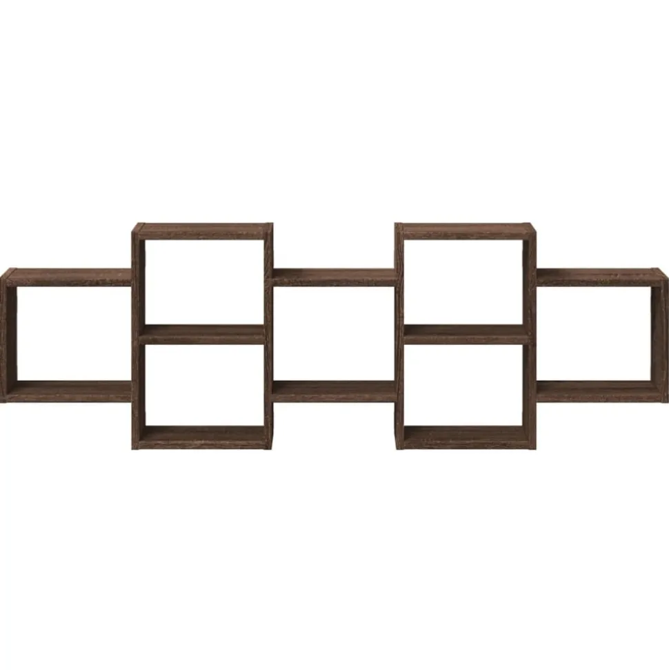 VIDAXL - Étagère murale chêne marron 129x18x42 cm bois d'ingénierie