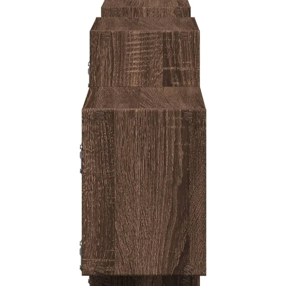 VIDAXL - Étagère murale chêne marron 129x18x42 cm bois d'ingénierie