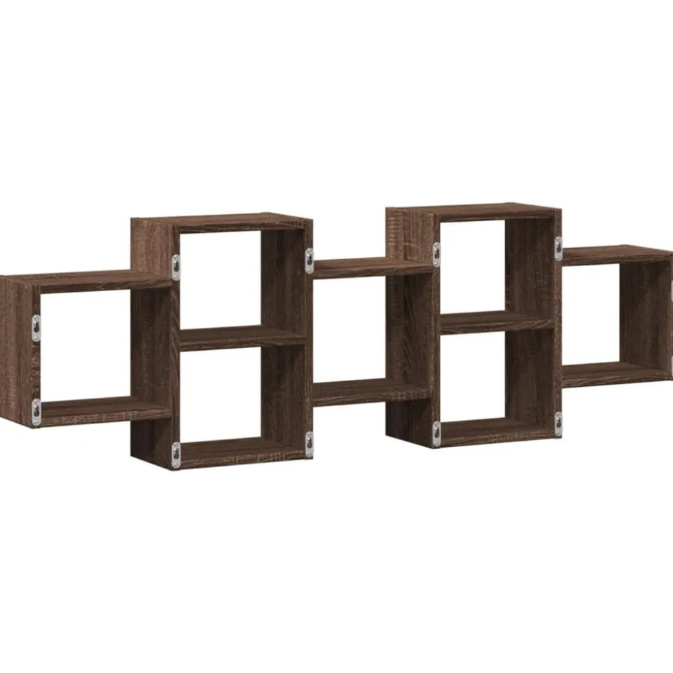 VIDAXL - Étagère murale chêne marron 129x18x42 cm bois d'ingénierie