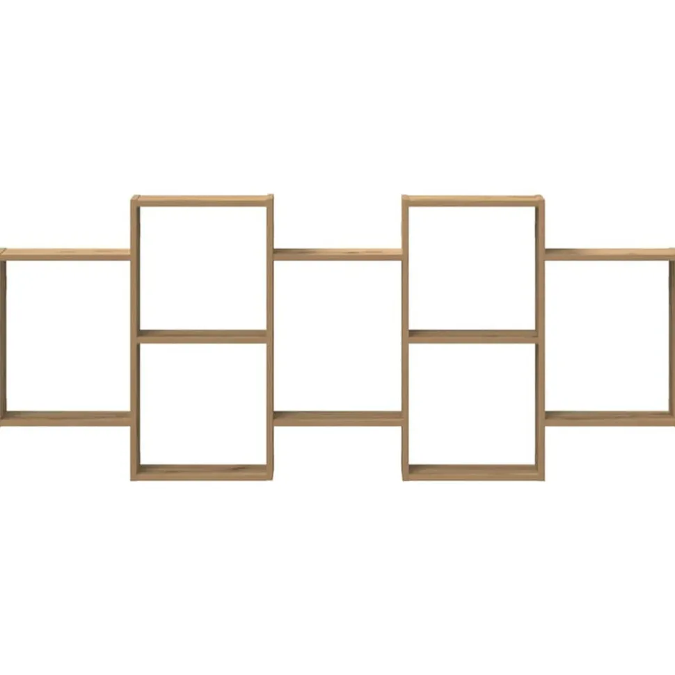 VIDAXL - Étagère murale chêne artisanal 159x18x65 cm bois d'ingénierie