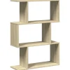 VIDAXL - Étagère séparatrice de pièce 3 niveaux chêne sonoma 70x24x97 cm